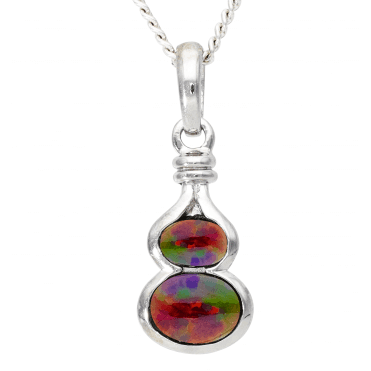 Designer Pendant with 2cts of Premium Black Opal