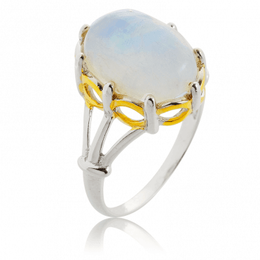 Discover Moonstone?s Emotive Schiller in a 5ct Cabochon Ring