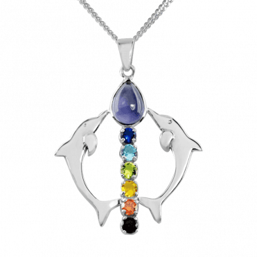 Dolphin Chakra Pendant