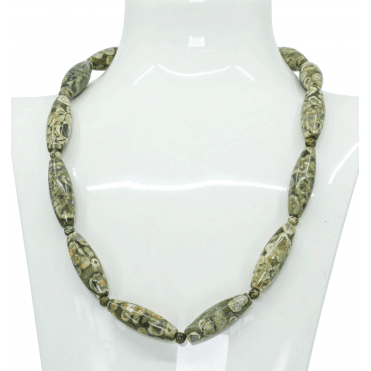 Earthy and Organic Rhyolite Necklace