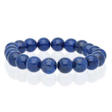 Easy-fitting Stretch Bracelet of Bright Lapis