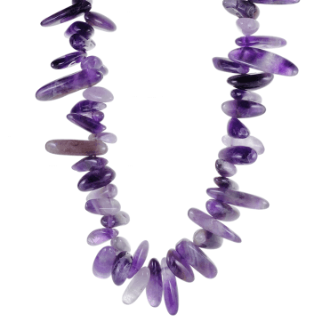 Easy-on Amethyst Beads An Opulent 28" Long & 925cts in Weight