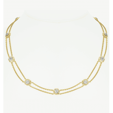 Exclusively Designed 1.25ct Diamond Necklace in Vermeil Sterling Silver
