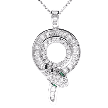 Exotic Snake Pendant with a Dazzling Secret