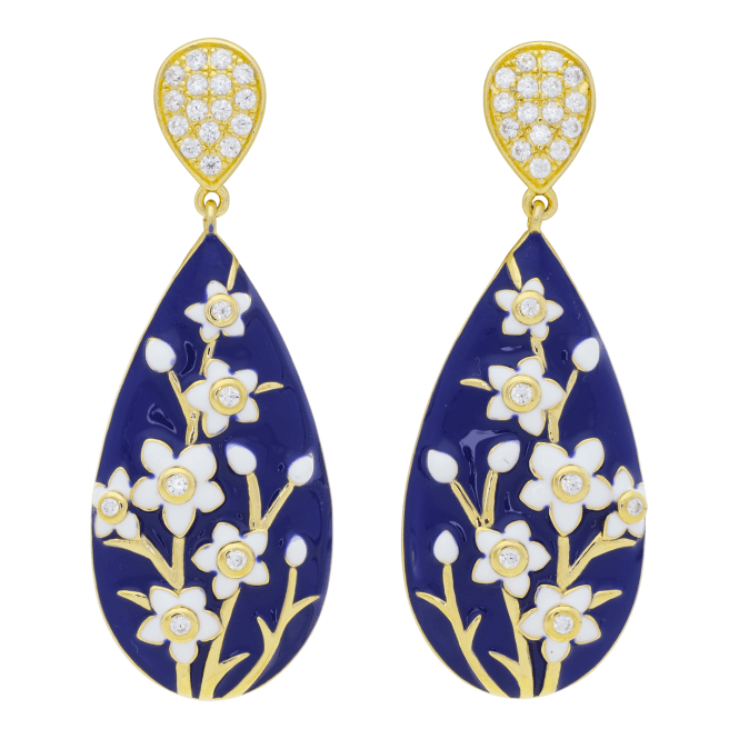 Floating Flower Earrings