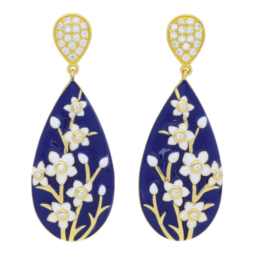Floating Flower Earrings