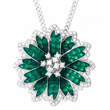 Floral Contrasts Necklace