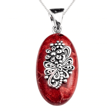 French Floral Artistry on Polished Coral