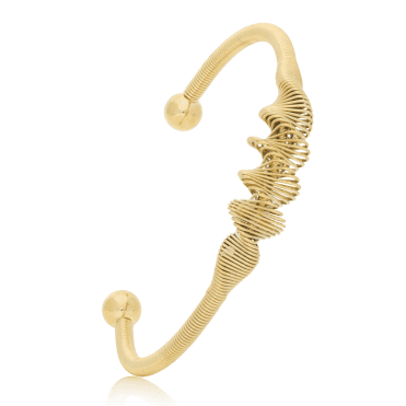 Gold Plated Torque Bangle