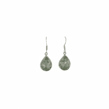 Green Amethyst Teardrop Earrings