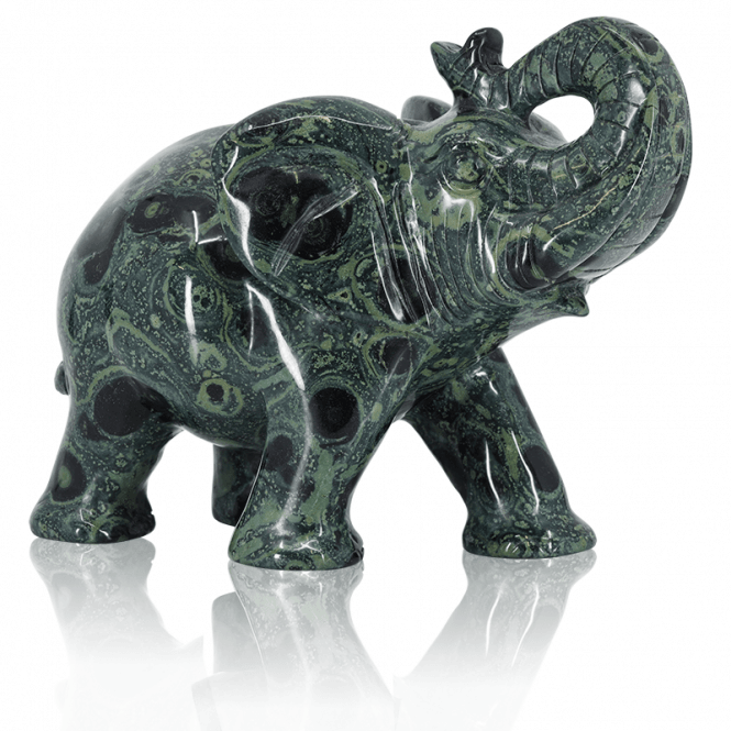 Green Kambaba Jasper Elephant