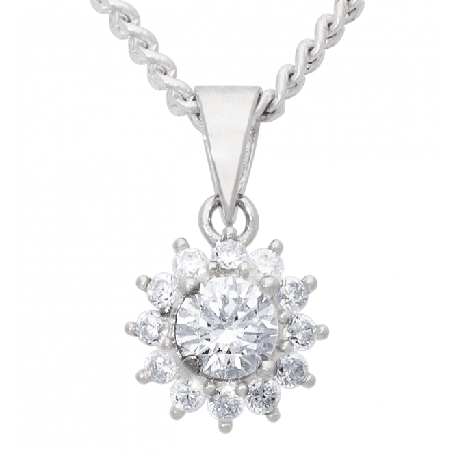 Halo Pendant with a Secret Sparkle