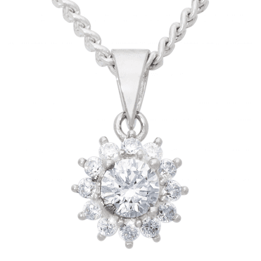Halo Pendant with a Secret Sparkle