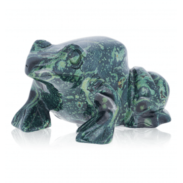 Hand Carved Limpopo Agate Frog