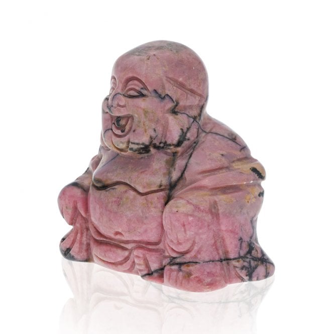 Hand Carved Rhodolite Buddha