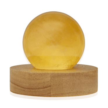Honey Calcite Crystal Light