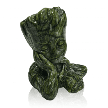 “I Am Groot” Serpentine Jade Carving