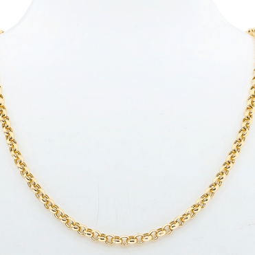 Impressive Rollo Chain Necklace in 9ct Gold