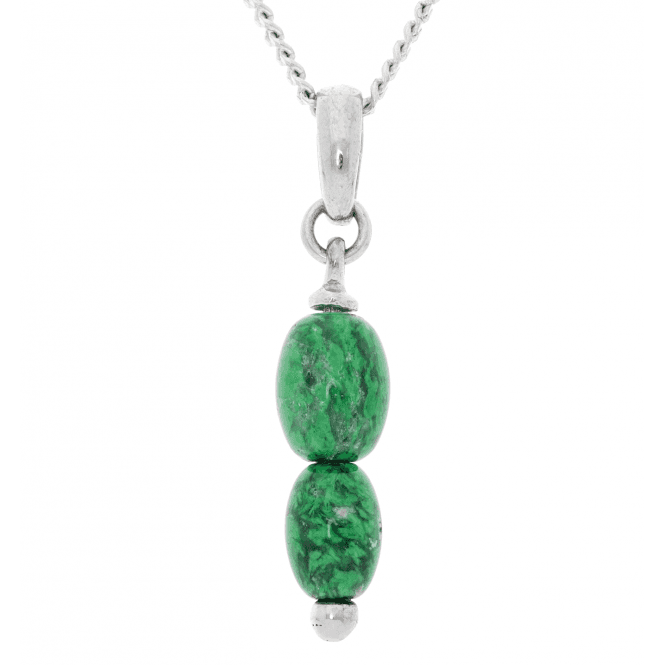 Jade Pendant in Sterling Silver