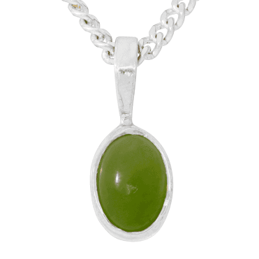 Jade Sterling Silver Pendant