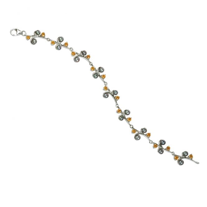 Ladies Shipton and Co Exclusive Silver and Citrine Bracelet AQA159CIP2