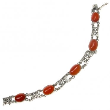 Ladies Shipton and Co Exclusive Silver and Corneilan Bracelet AQ0047CO