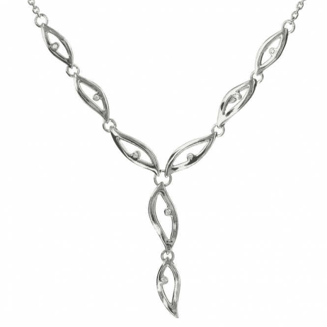 Ladies Shipton and Co Exclusive Silver and Diamond Necklace NQA310DI