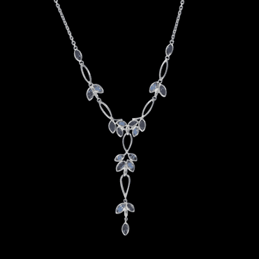 Ladies Shipton and Co Exclusive Silver and Multiple Stone Necklace NQA200MU8