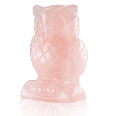 Ladies Shipton and Co Rose Quartz Owl Carving CWT024RQ
