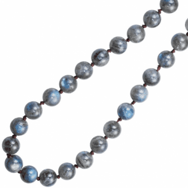 Ladies Shipton and Co Silver 28 Long Flashing Blue Labradorite Beads BKC009LB