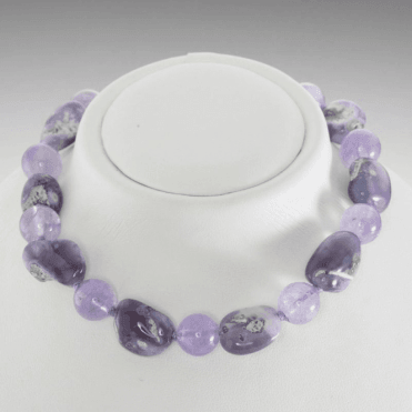 Ladies Shipton and Co Silver Amythyst and Blue Chalcedony Beads BFE043BCAM