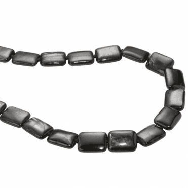 Ladies Shipton and Co Silver and 16x12mm Rectangular Hypersphene Beads 28 Inches Long BFE021HS