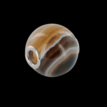 Ladies Shipton and Co Silver and Agate Charm TOJ168AG