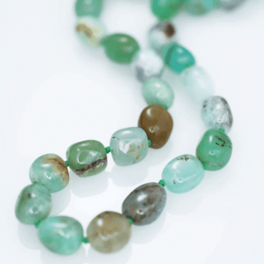 Ladies Shipton and Co Silver and Chrysoprase Beads BKC022CY