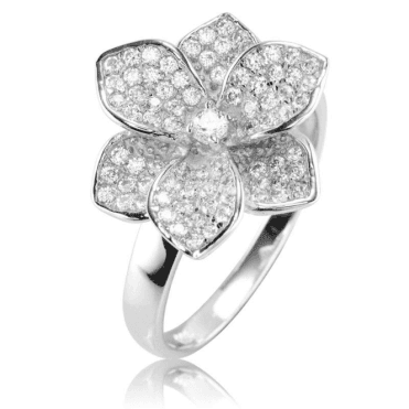 Ladies Shipton and Co Silver and Cubic Zirconia Ring TAO041CZ