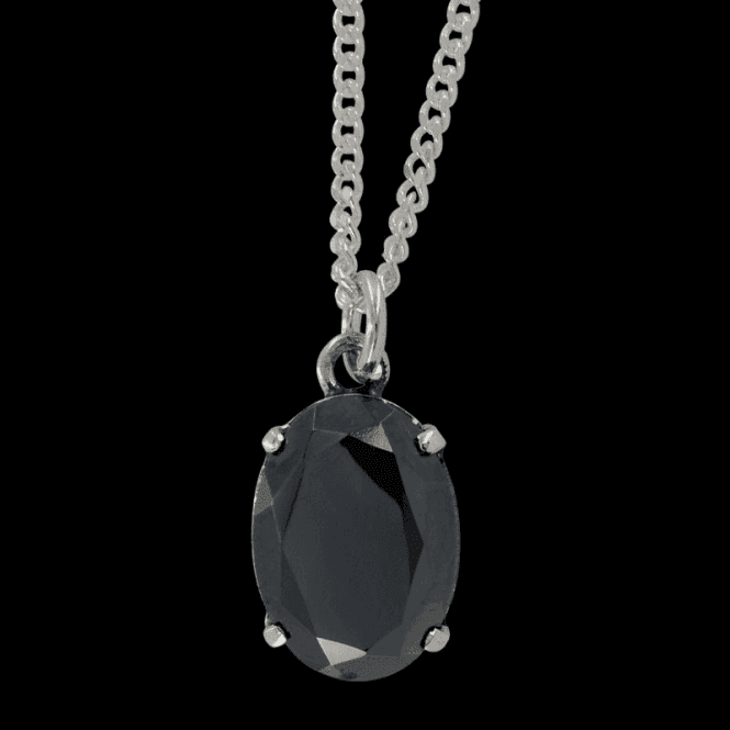 Ladies Shipton and Co Silver and Hematite Pendant including a 16 Silver Chain PQ0831HM
