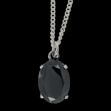 Ladies Shipton and Co Silver and Hematite Pendant including a 16 Silver Chain PQ0831HM