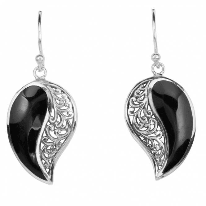 Ladies Shipton and Co Silver and Onyx TSS238ON