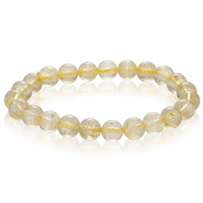 Ladies Shipton and Co Silver and Rutillated Quartz Beads BFE029RL