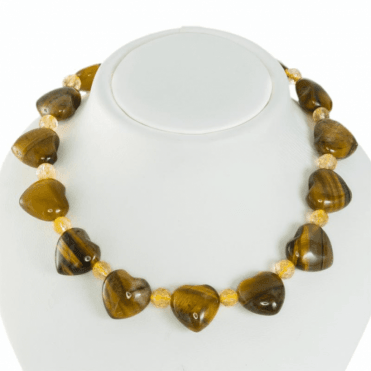 Ladies Shipton and Co Silver and Tiger Eye Beads BFE041TECI