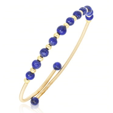 Lapis Lazuli Torque Bracelet