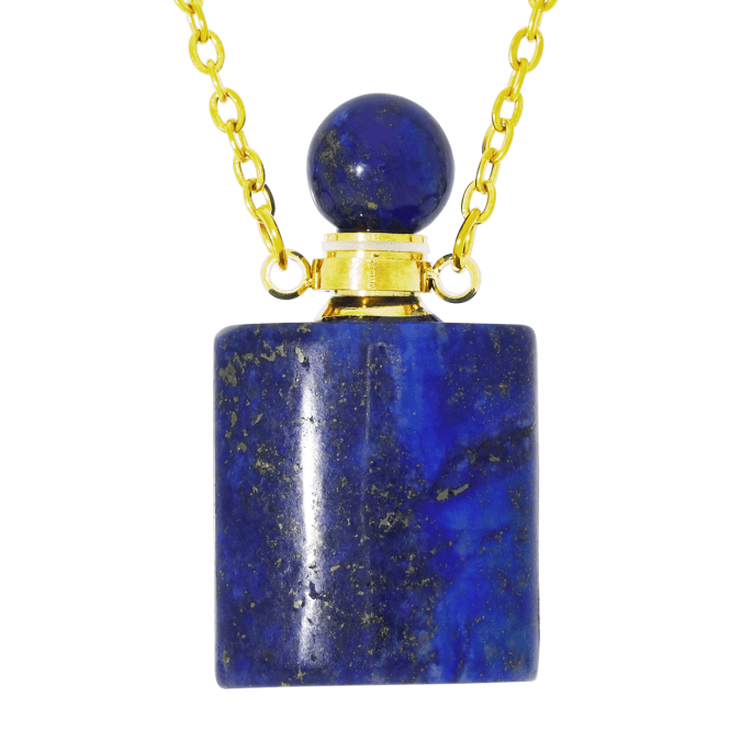Lapis Scent Bottle Necklace