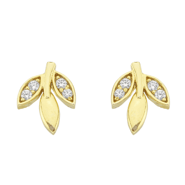 Leaf Earrings in 9ct Gold