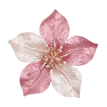 Magnetic Enamel Flower Brooch