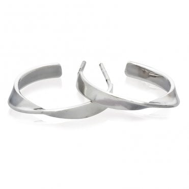 Mobius Silver Hoops