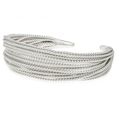 Multi Strand Sterling Silver Cuff