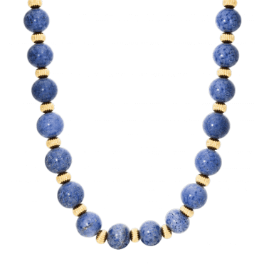 Natural Blue Coral Necklace with FREE Matching Bracelet
