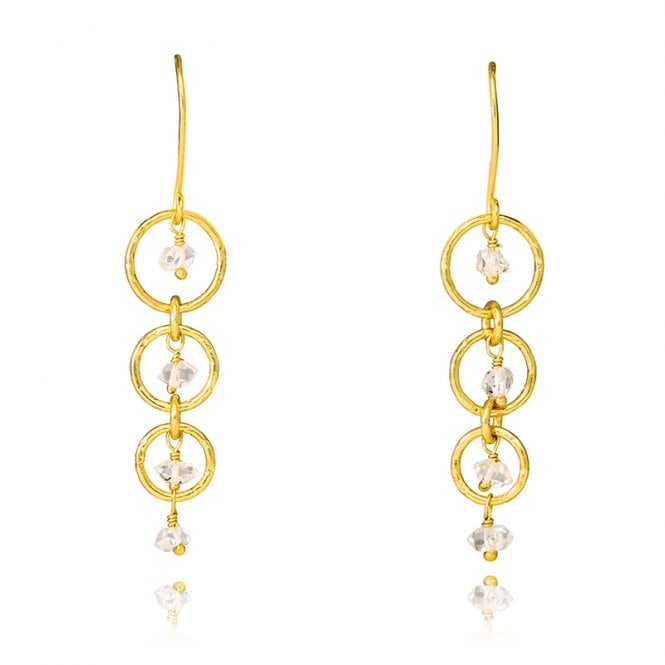 Natural Herkimer "diamond" Earrings