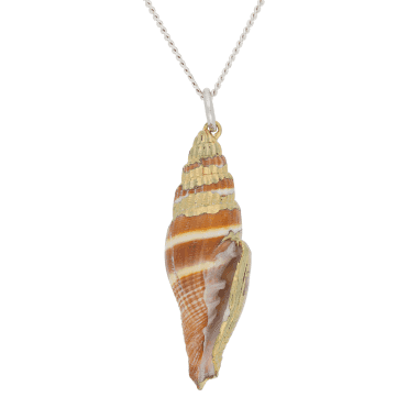 Natural Spiral Conch Shell Pendant