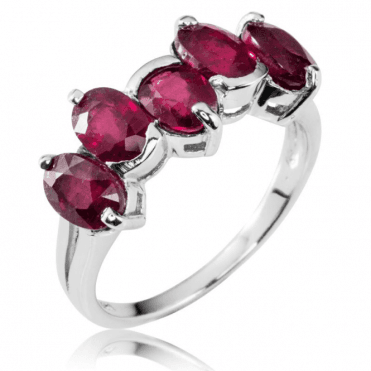 New Vogue Setting for 3cts of Faceted Rubies